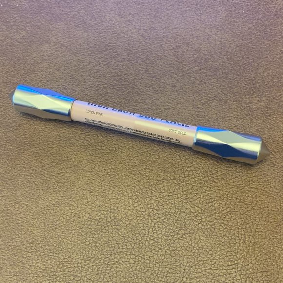 Benefit Cosmetics High Brow Highlighter Duo Pencil, Linen Pink / Soft Gold, NWOB - Picture 3 of 6